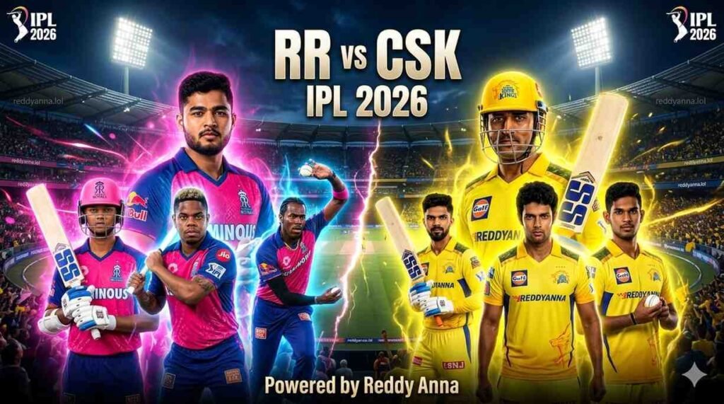 RR vs CSK IPL 2026 Match Prediction